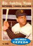 1962 Topps Orlando Cepeda NL All Star